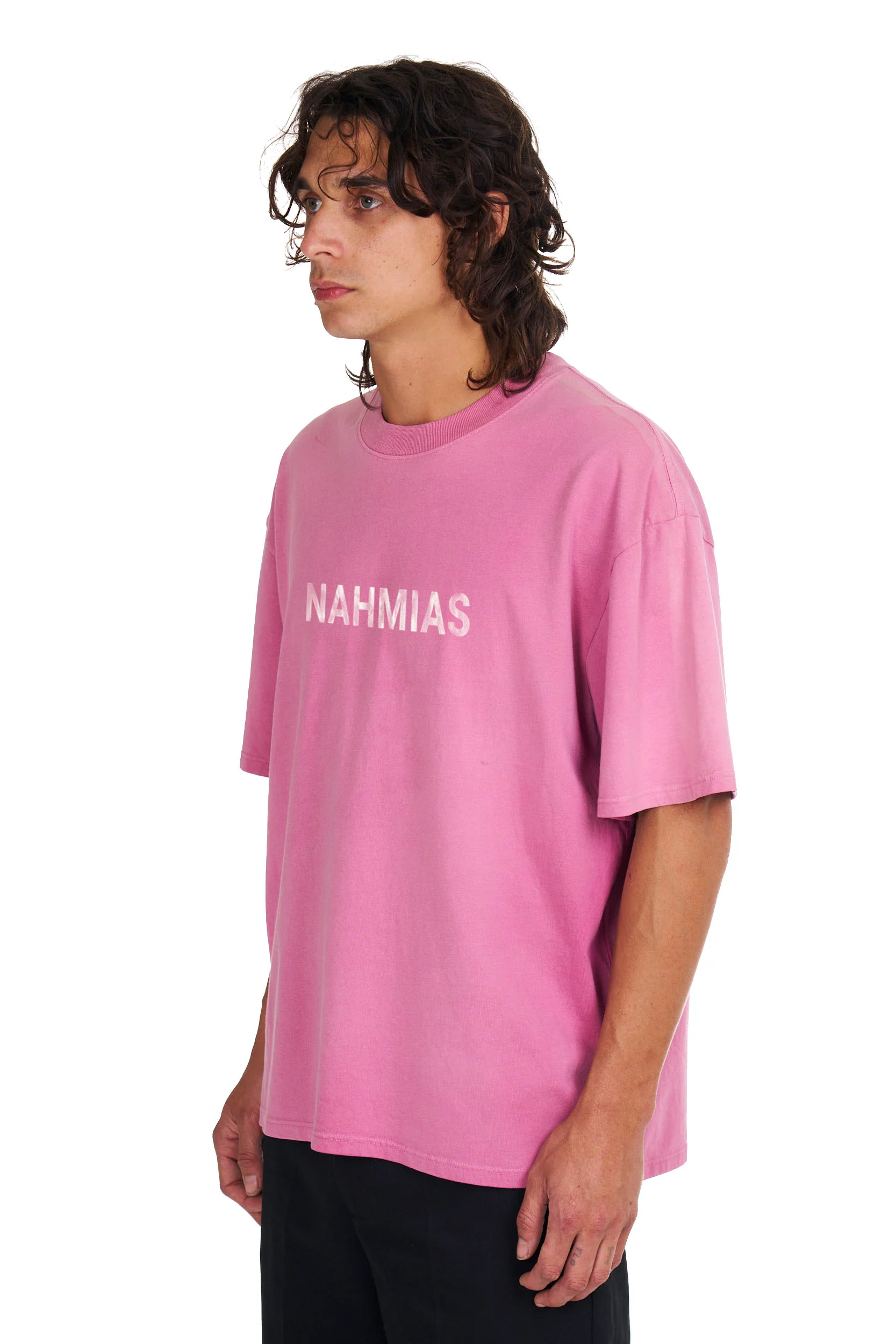 Aged Logo Boxy T-shirt in Aged Pink - Image 2