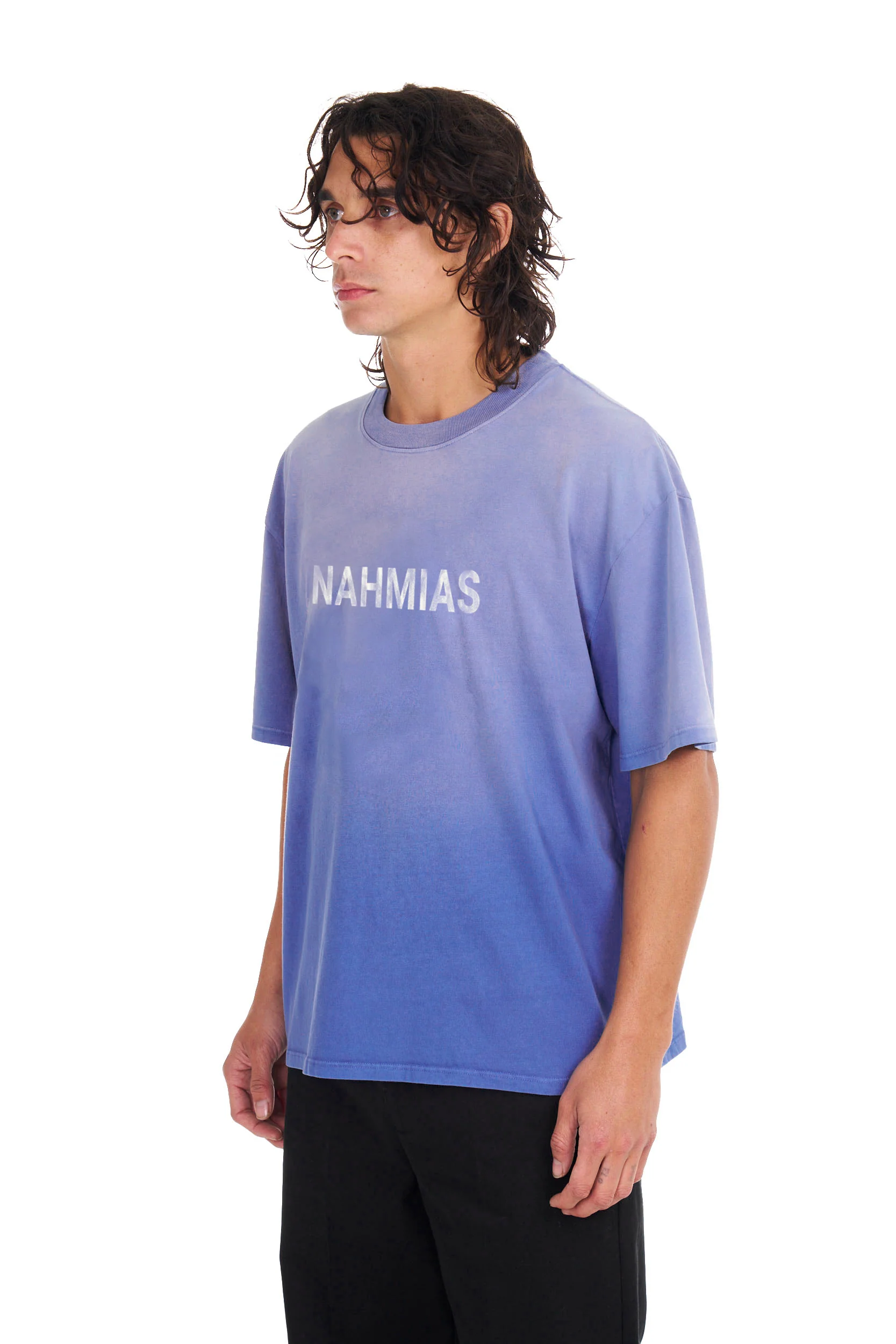 Aged Logo Boxy T-shirt in Aged Blue - Image 2
