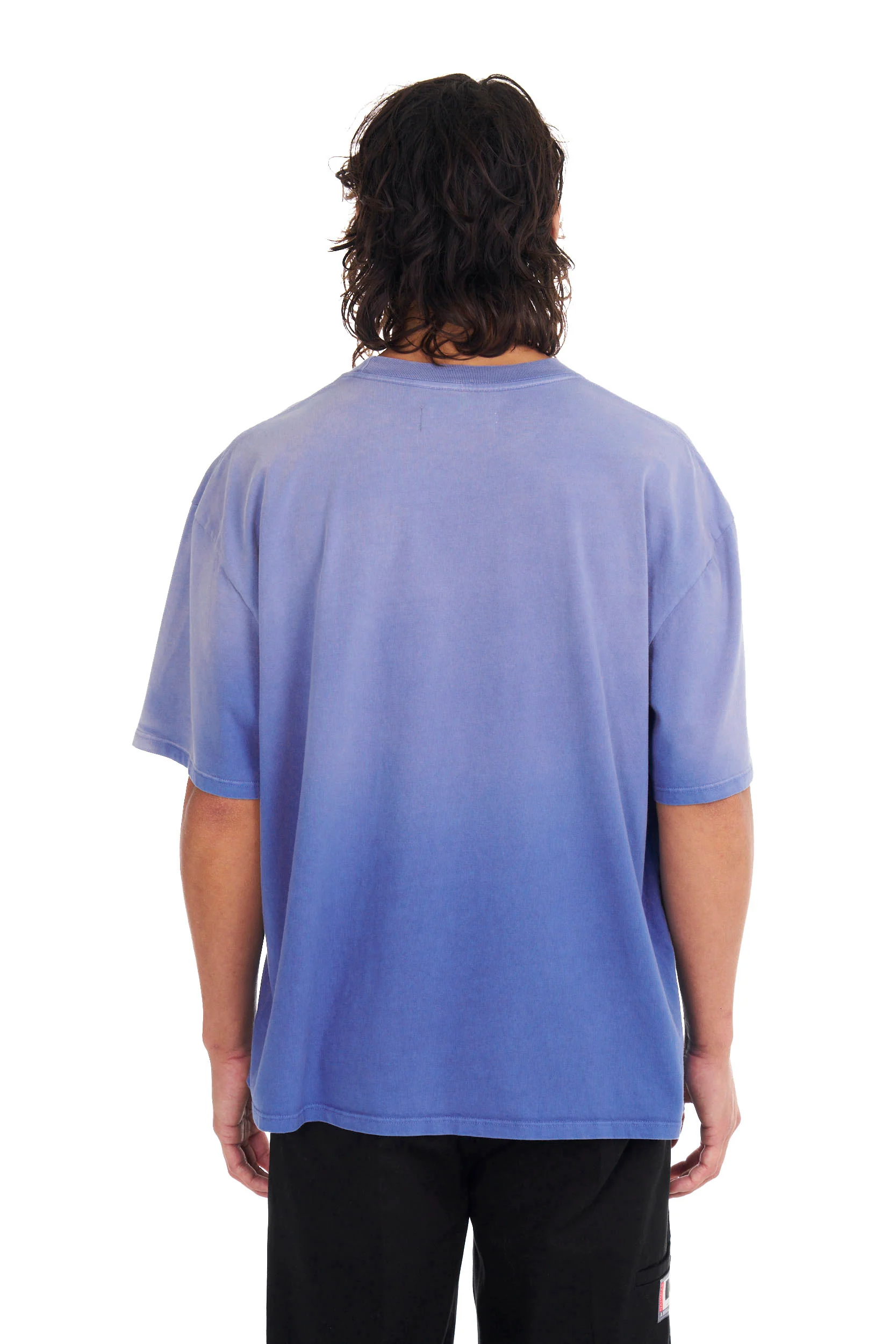 Aged Logo Boxy T-shirt in Aged Blue - Image 3