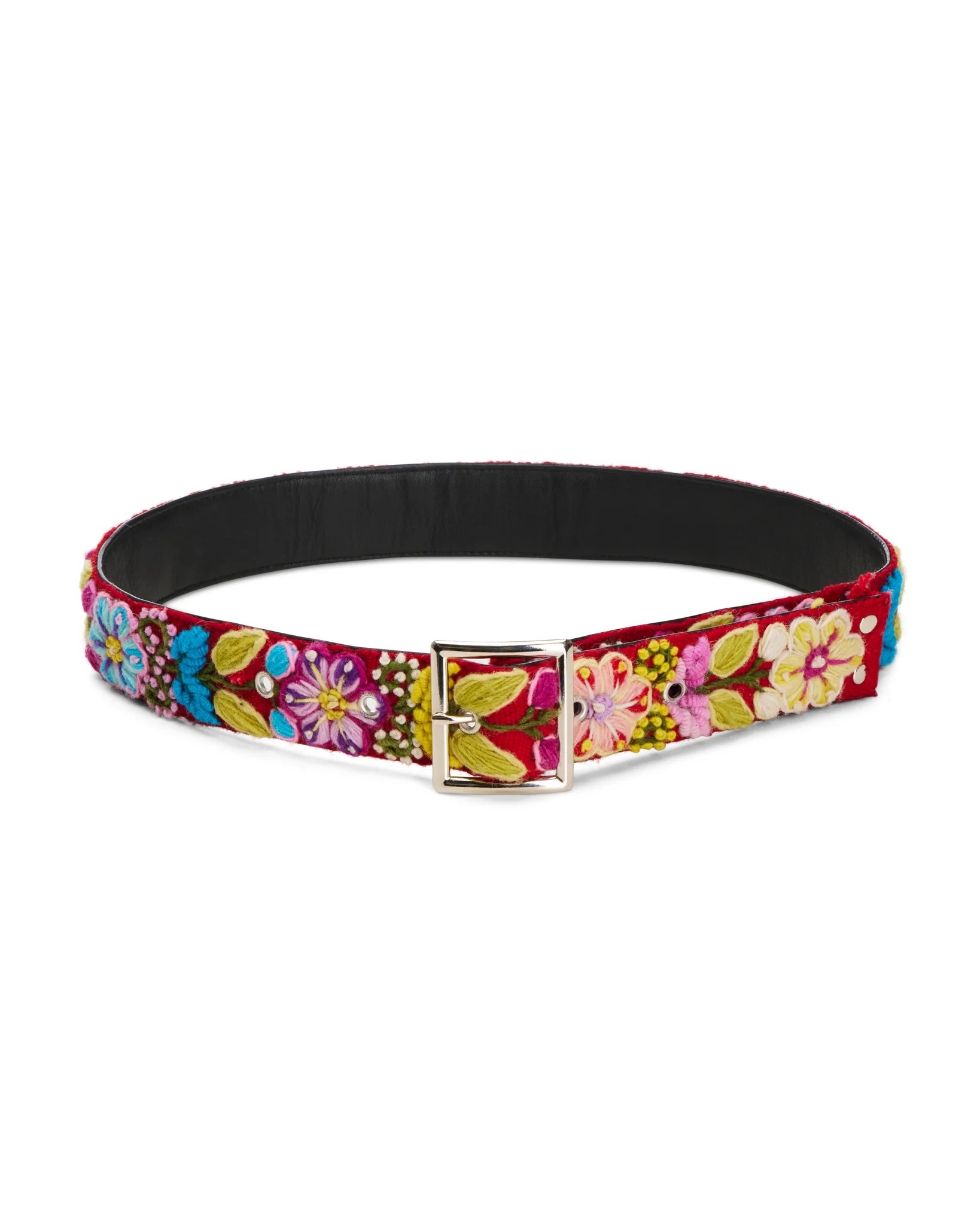 Crochet Floral Belt in Red - Image 4