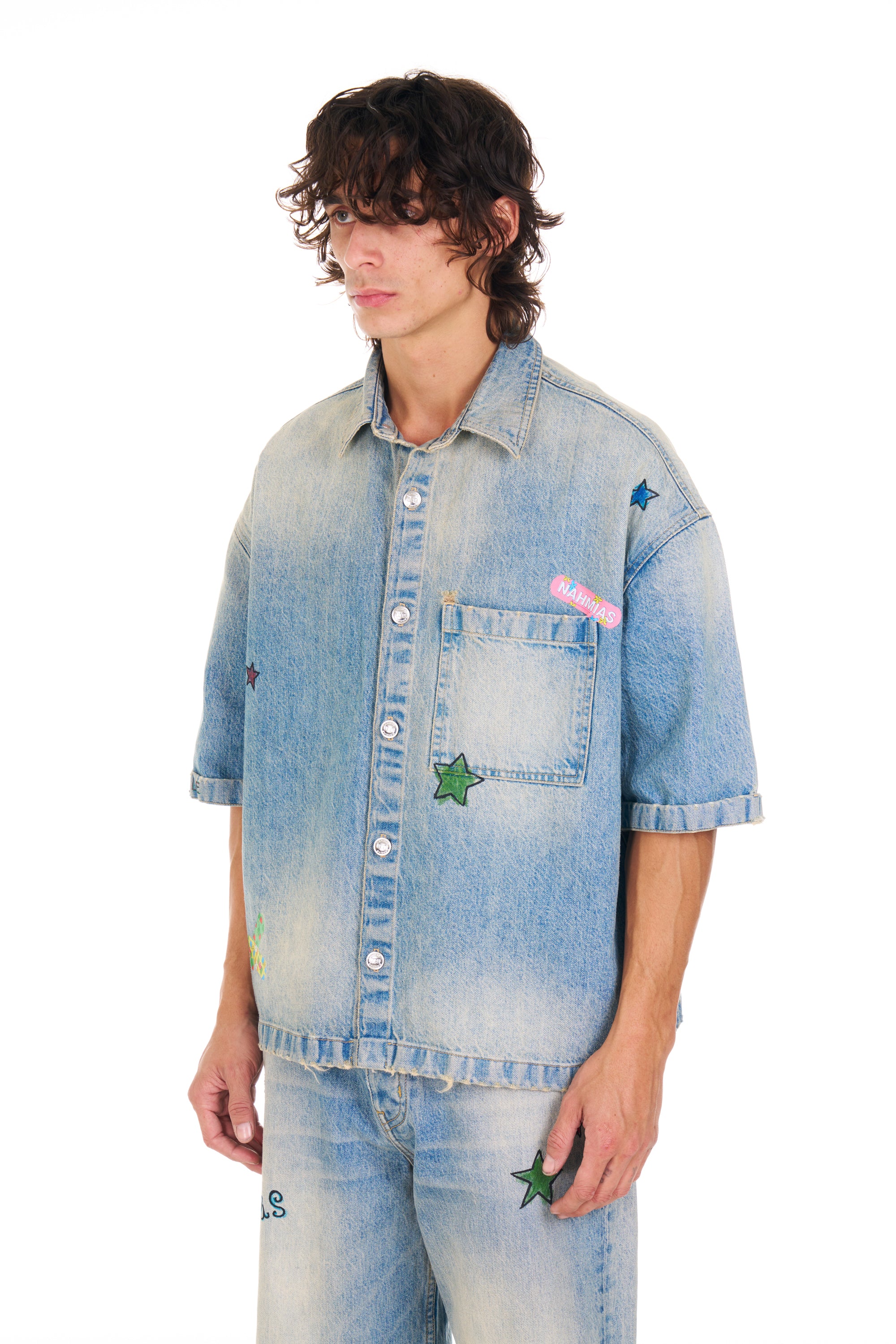 Denim Bandaid S/S Shirt - Image 2