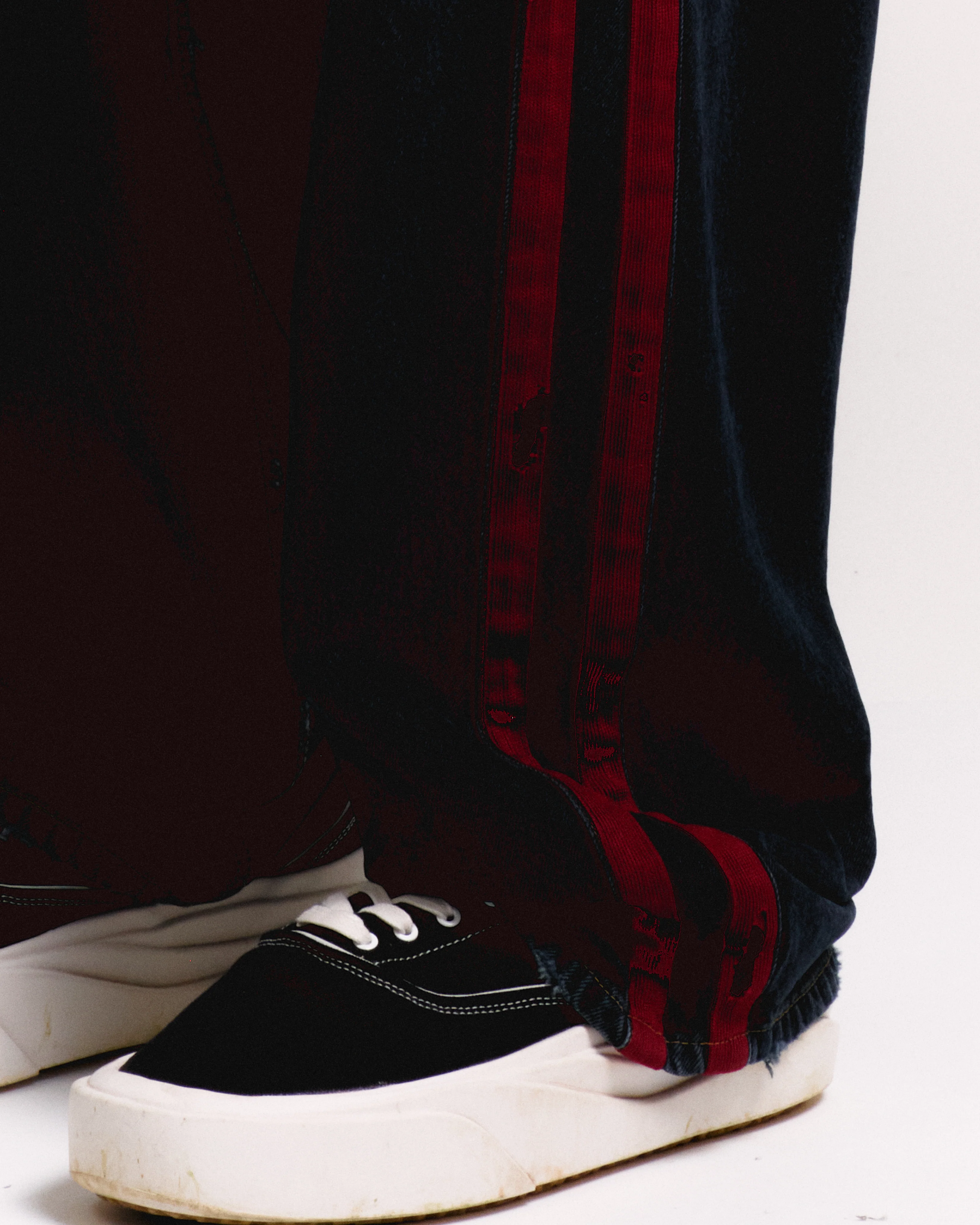 DESTROYED DENIM TRACK PANT - Image 4