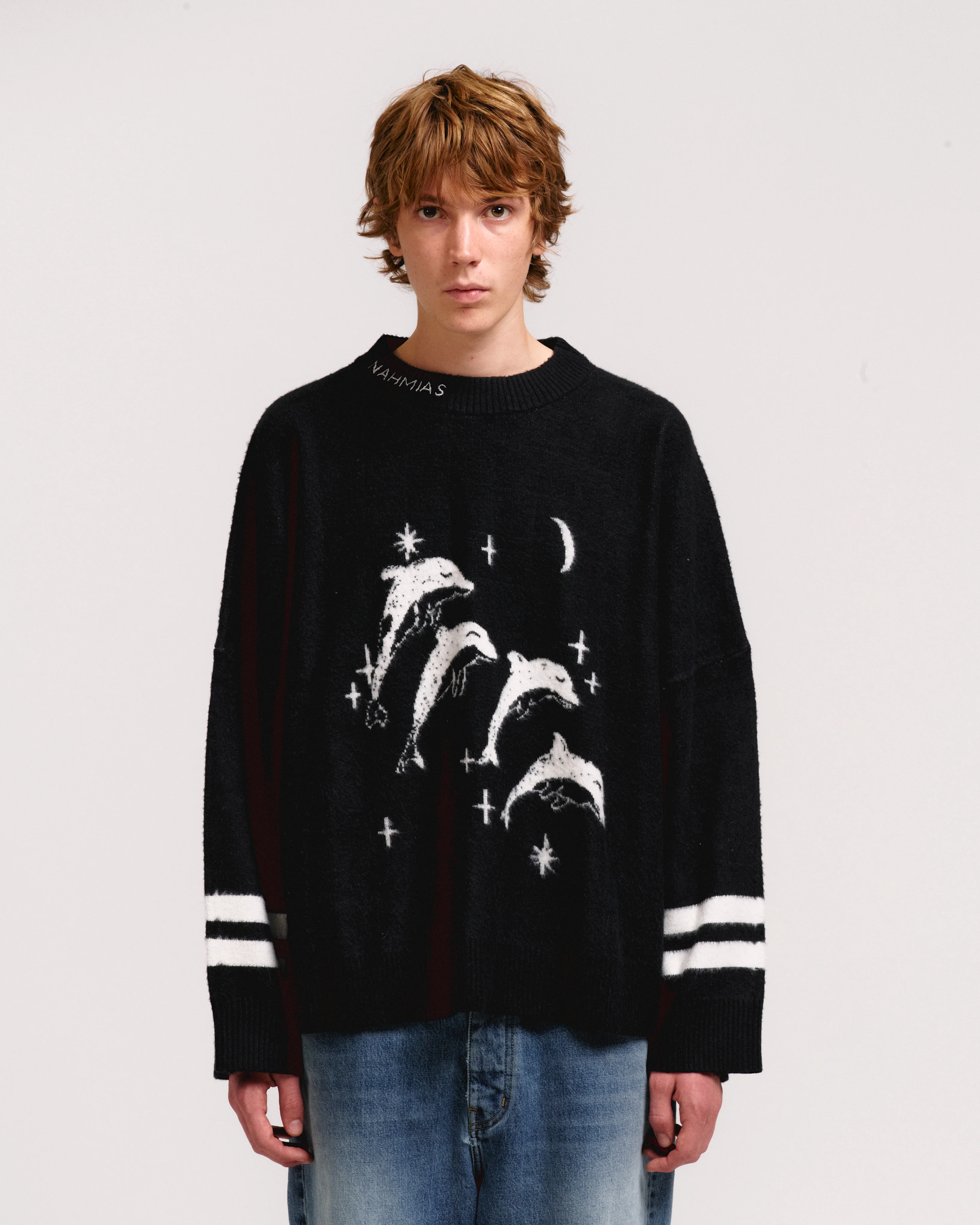 DOLPHIN DREAMS WOOL BLEND SWEATER