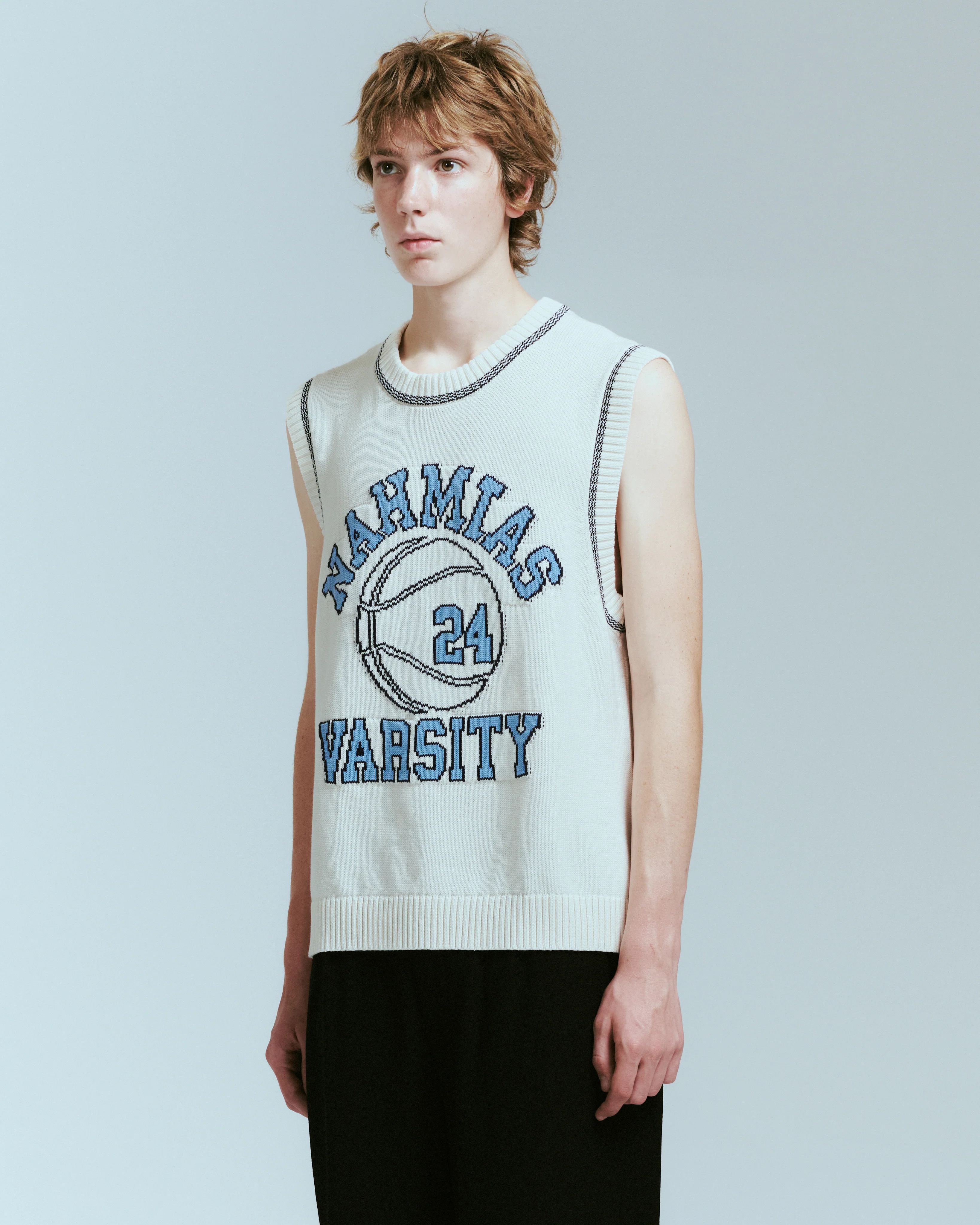 KNIT VARSITY BASKETBALL JERSEY - Image 2