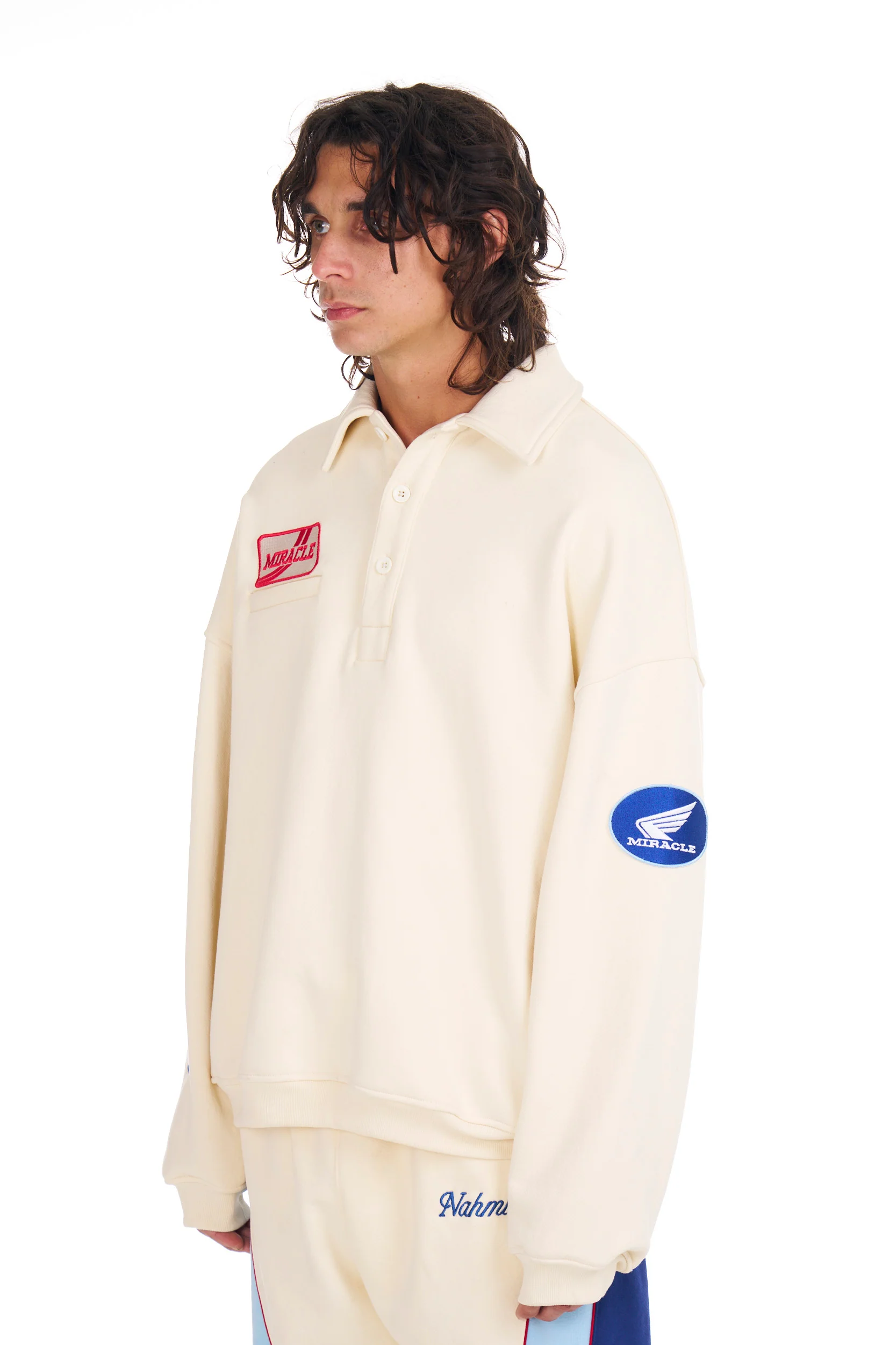 L/S Polo Henley Shirt - Image 2