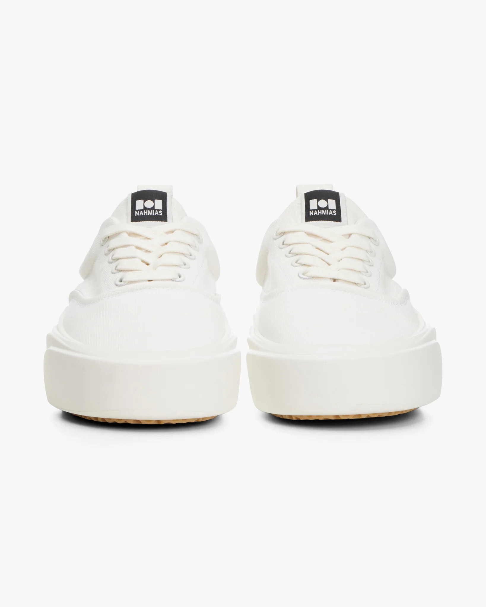 Ollie Canvas Sneaker in White - Image 5