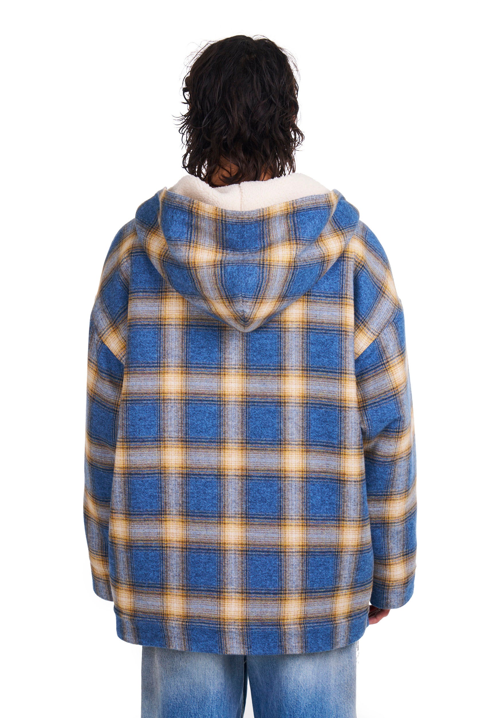 Plaid Relaxed Surf Hoodie - Image 3