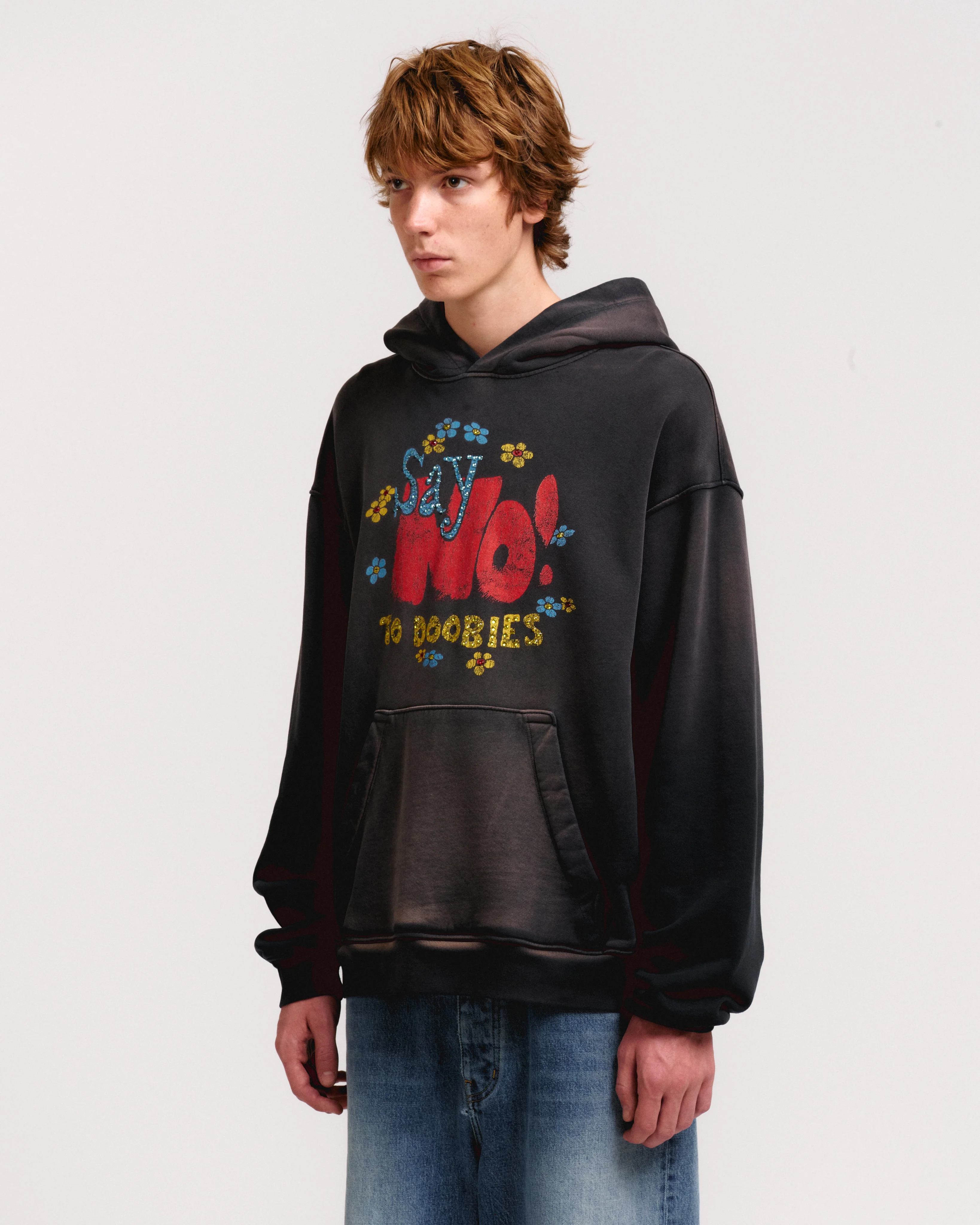 SAY NO CRYSTAL HOODIE - Image 2