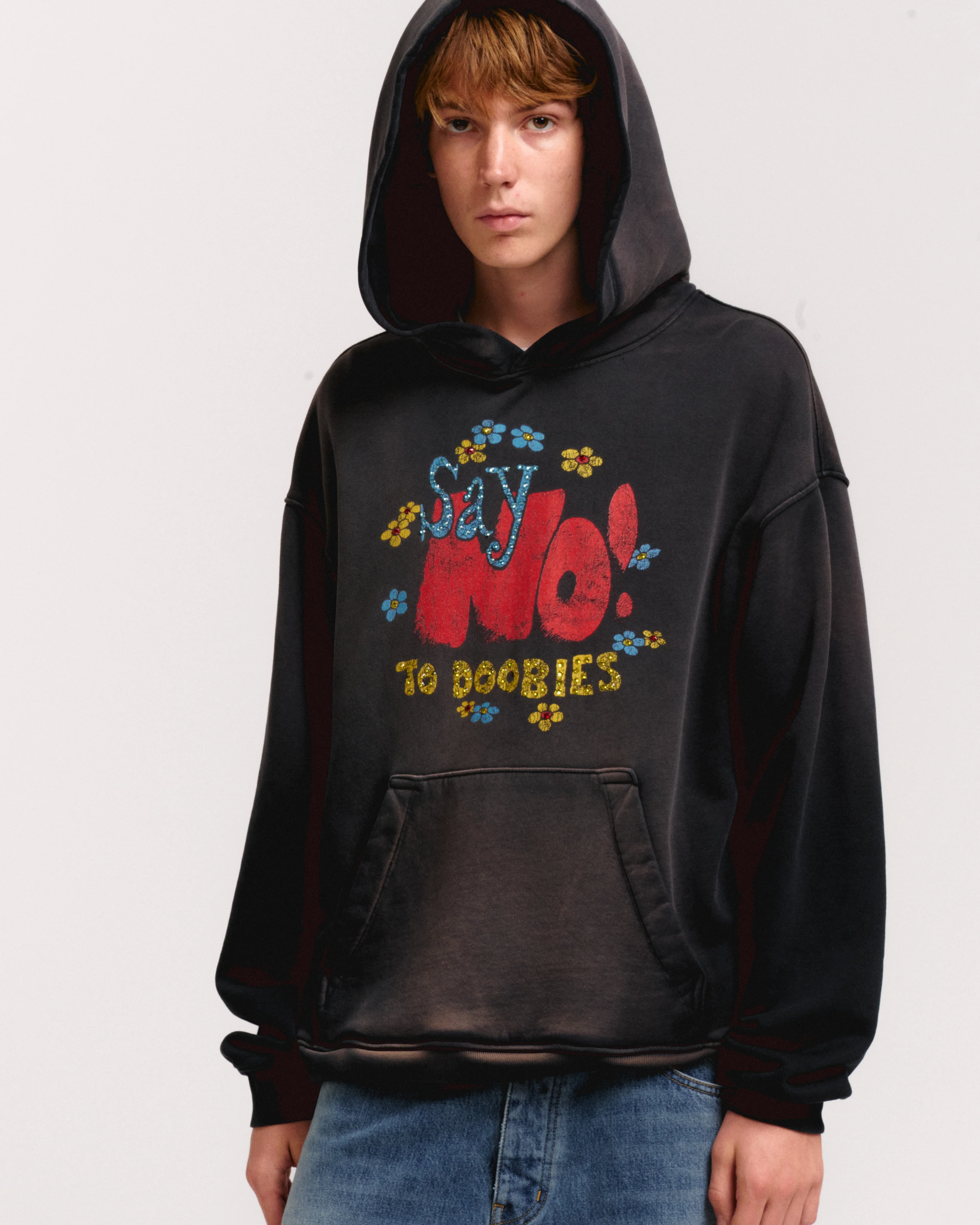 SAY NO CRYSTAL HOODIE - Image 5
