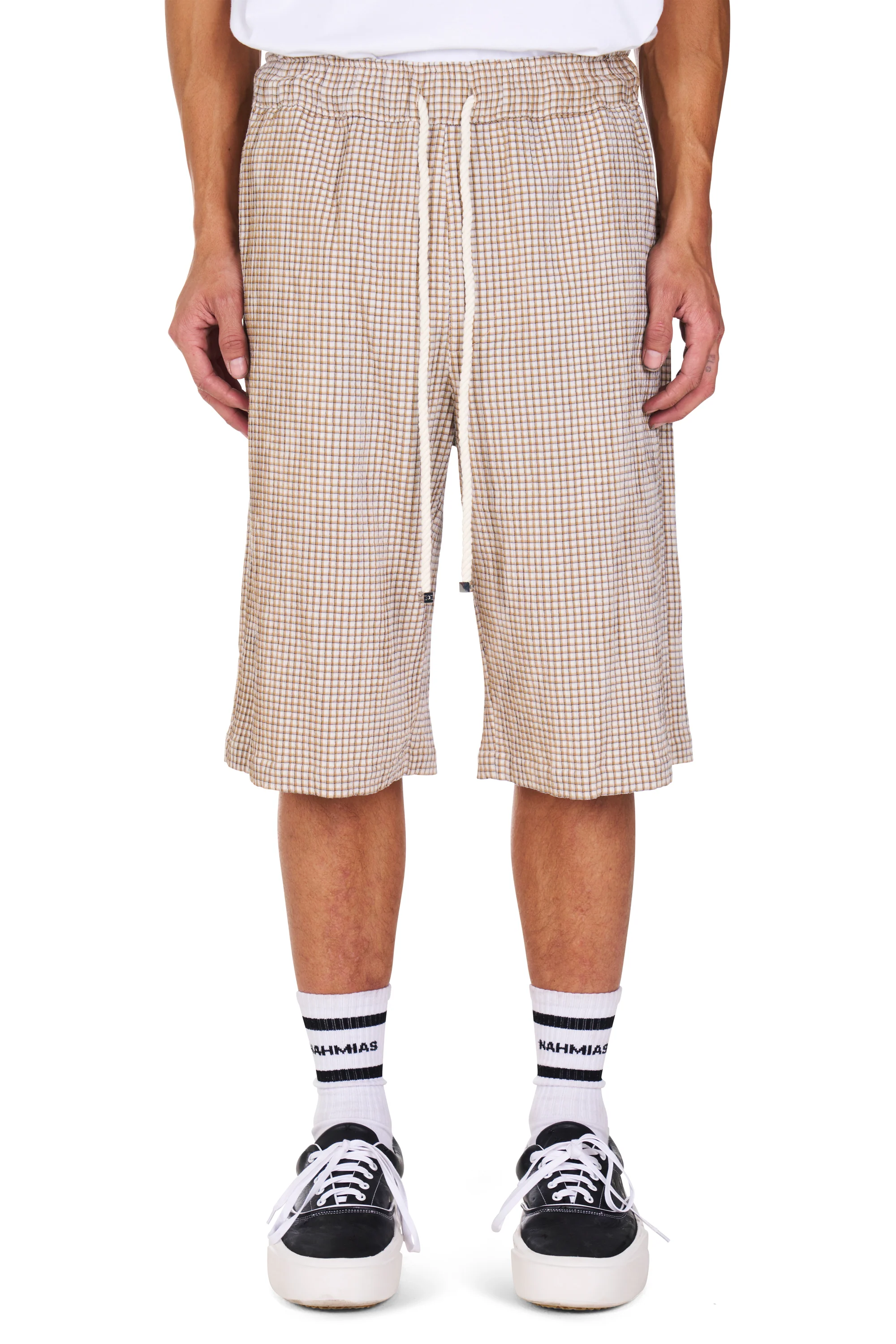 Summer Plaid Baggy Shorts