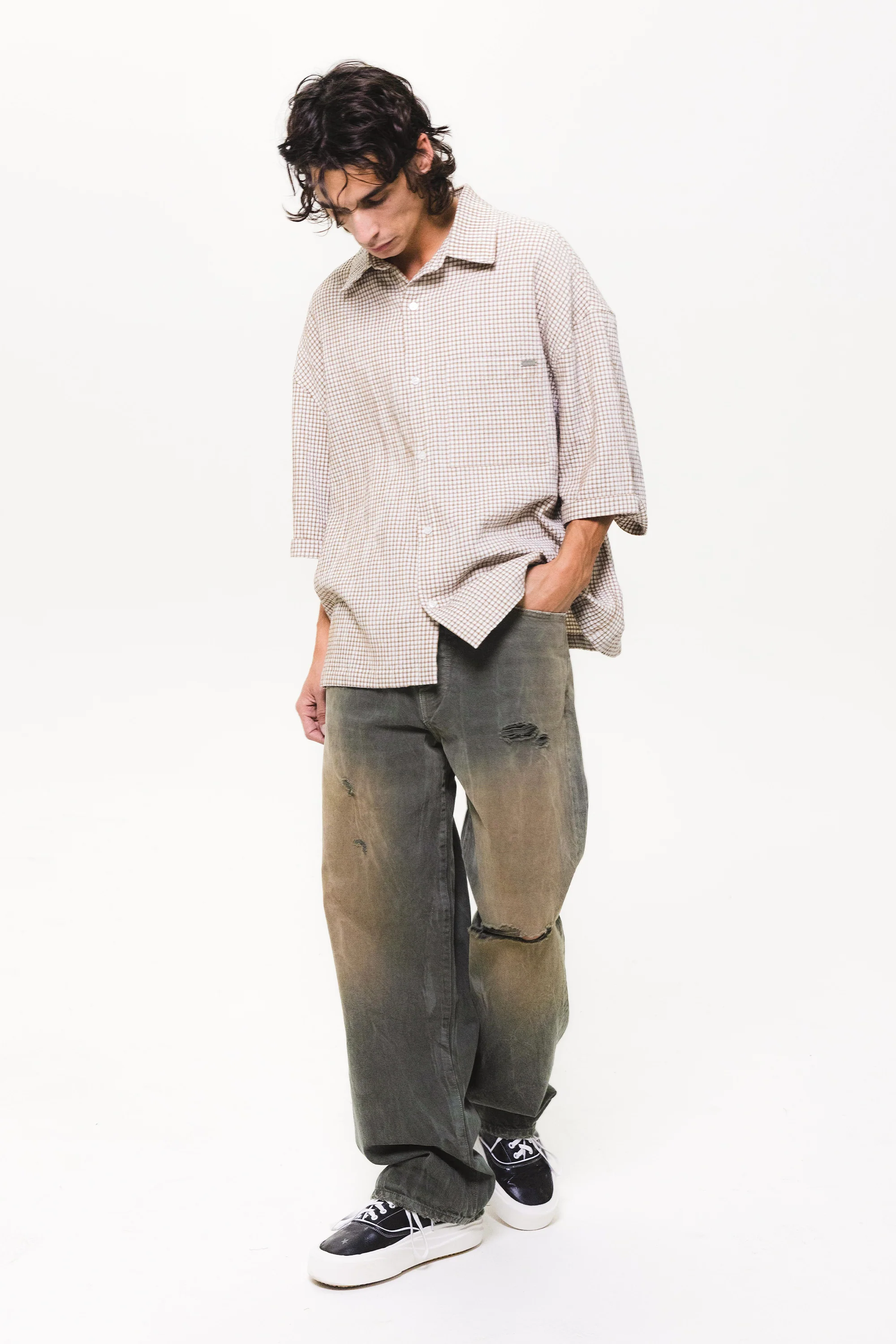 Summer Plaid Cropped S/S Shirt - Image 4