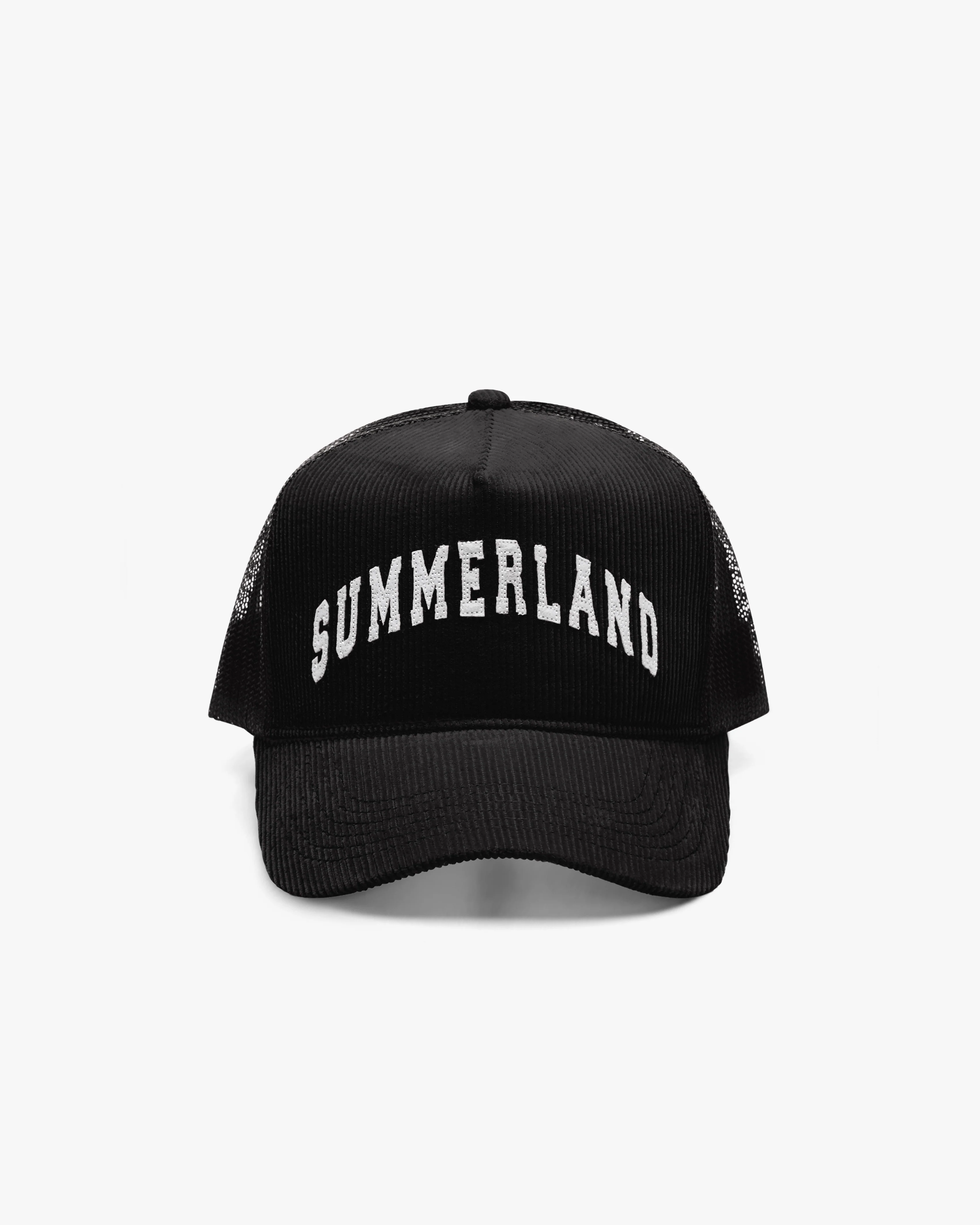 Summerland Corduroy Trucker Hat Black
