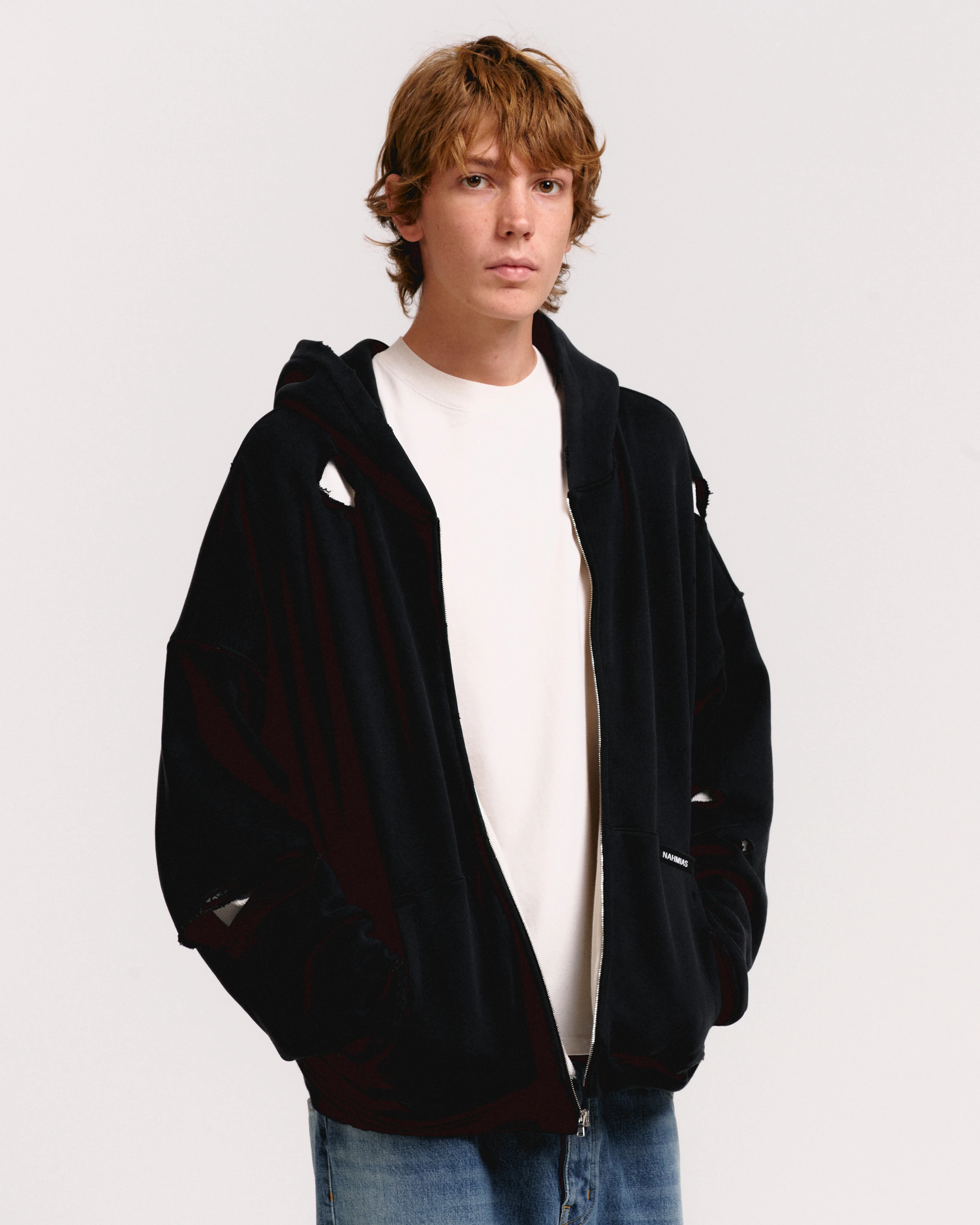 THERMAL LINED REPAIRED ZIP HOODIE - Image 6