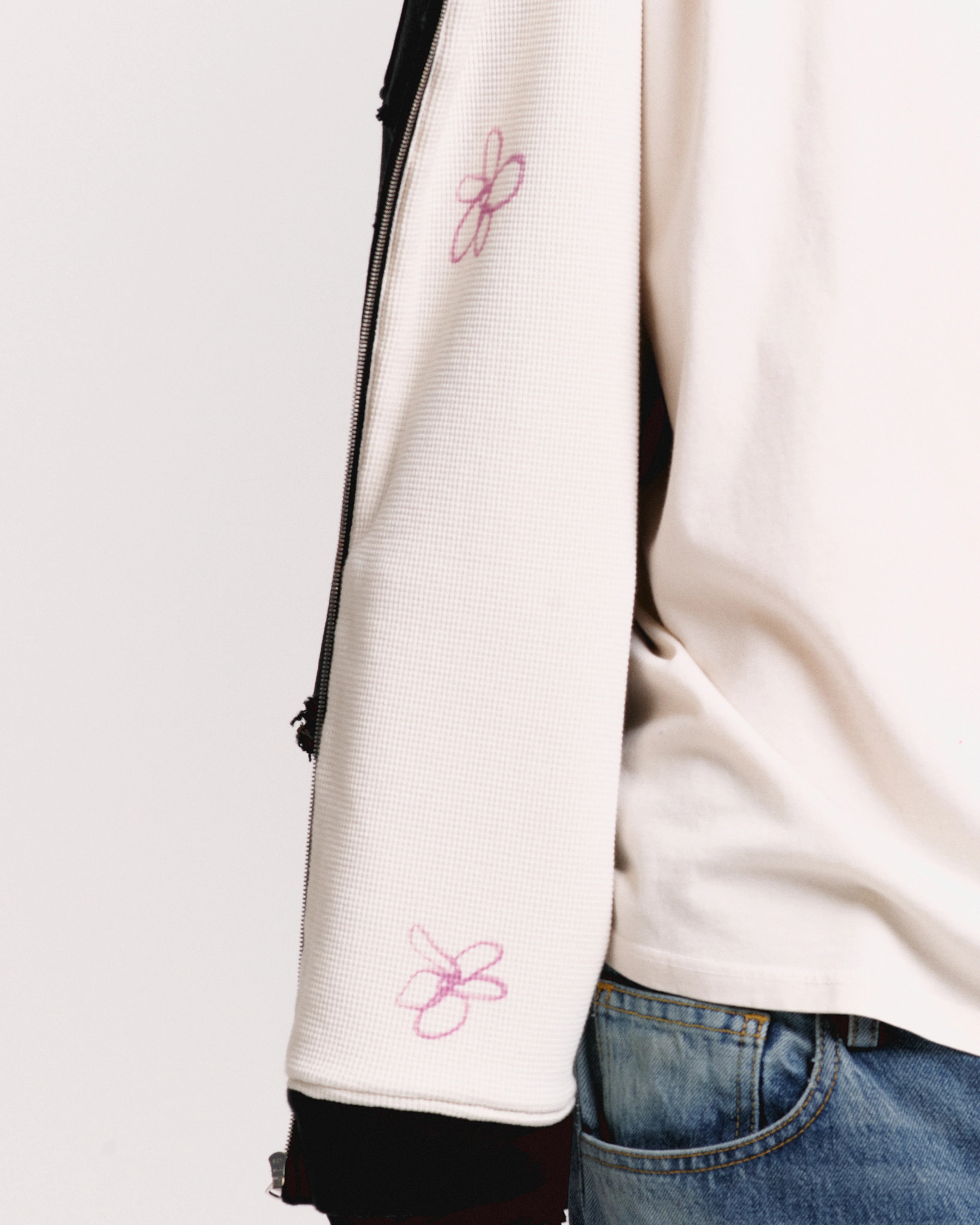 THERMAL LINED REPAIRED ZIP HOODIE - Image 8