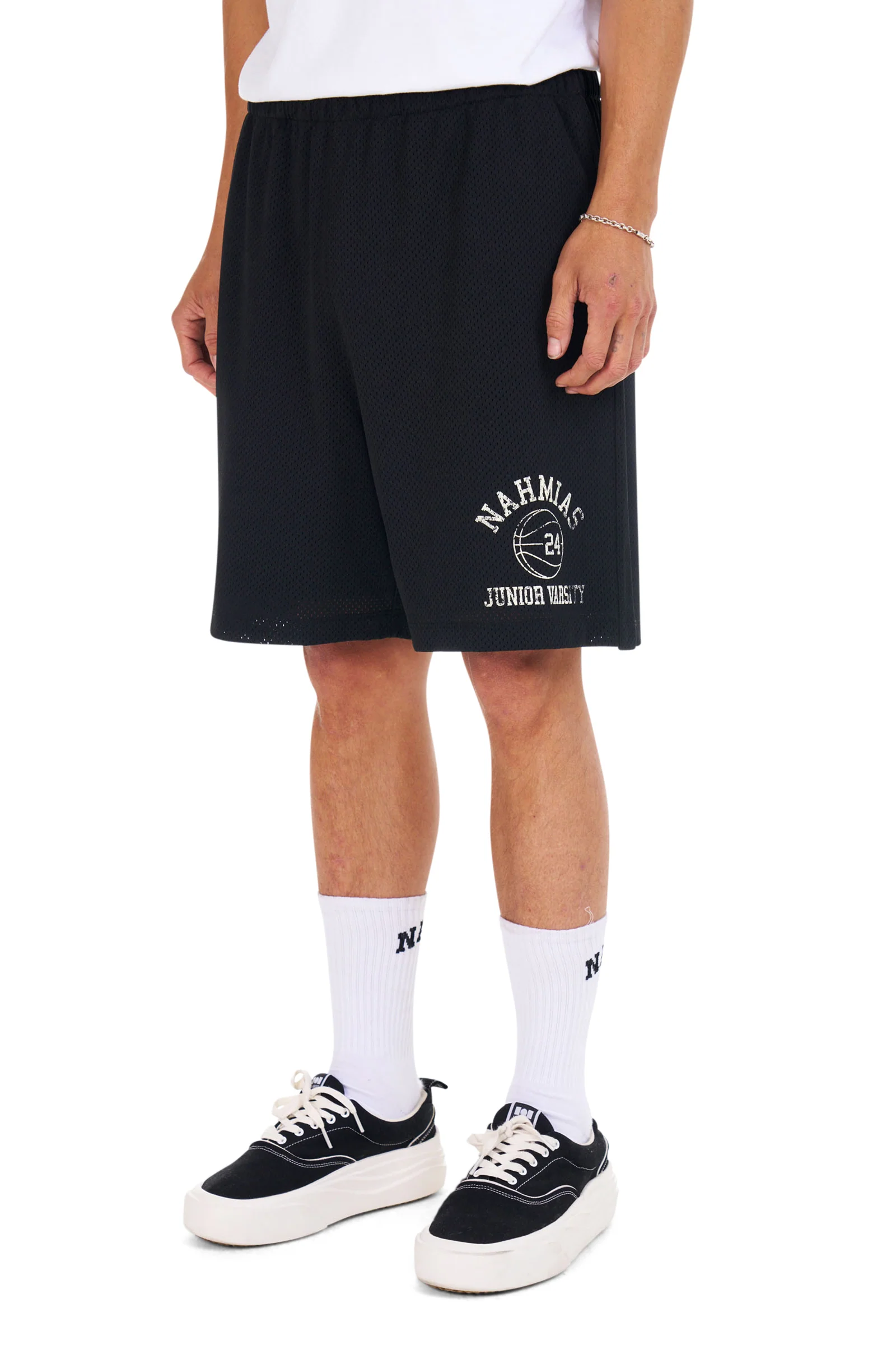 Varsity Baggy PE Short in Black - Image 2