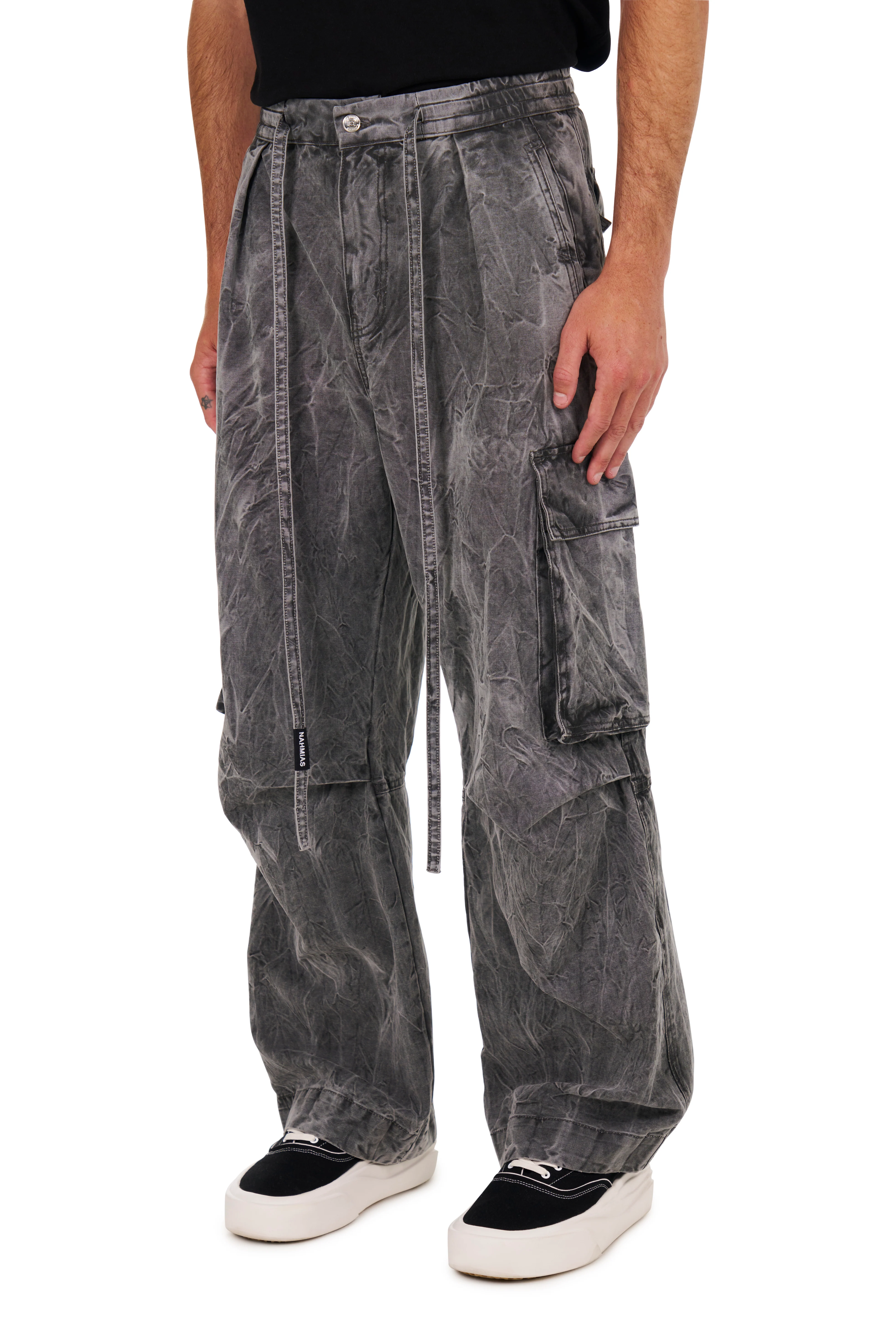 Washed Pleated Cargos - Image 2