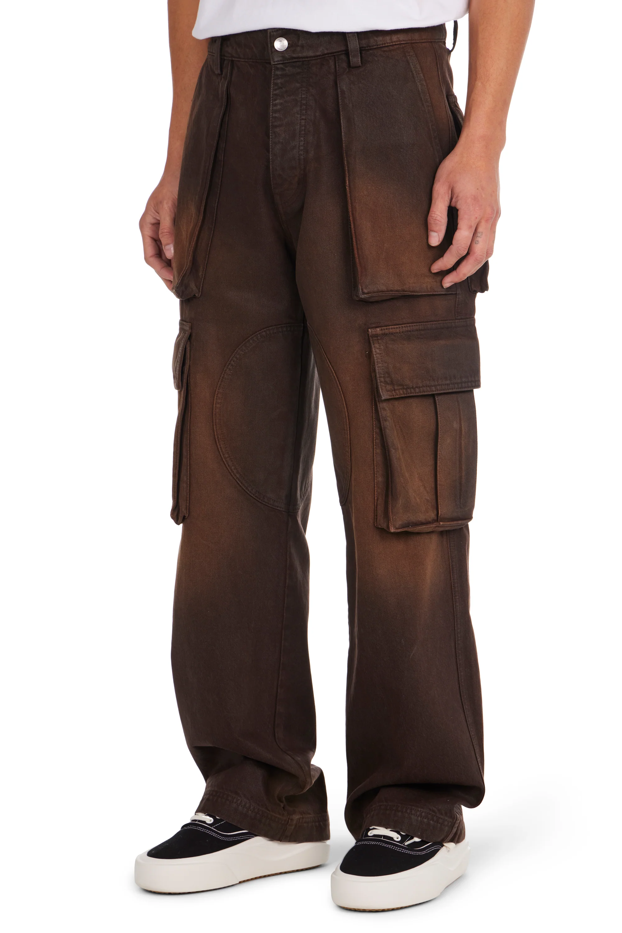 Waxed Denim Logo Cargo Pant - Image 2