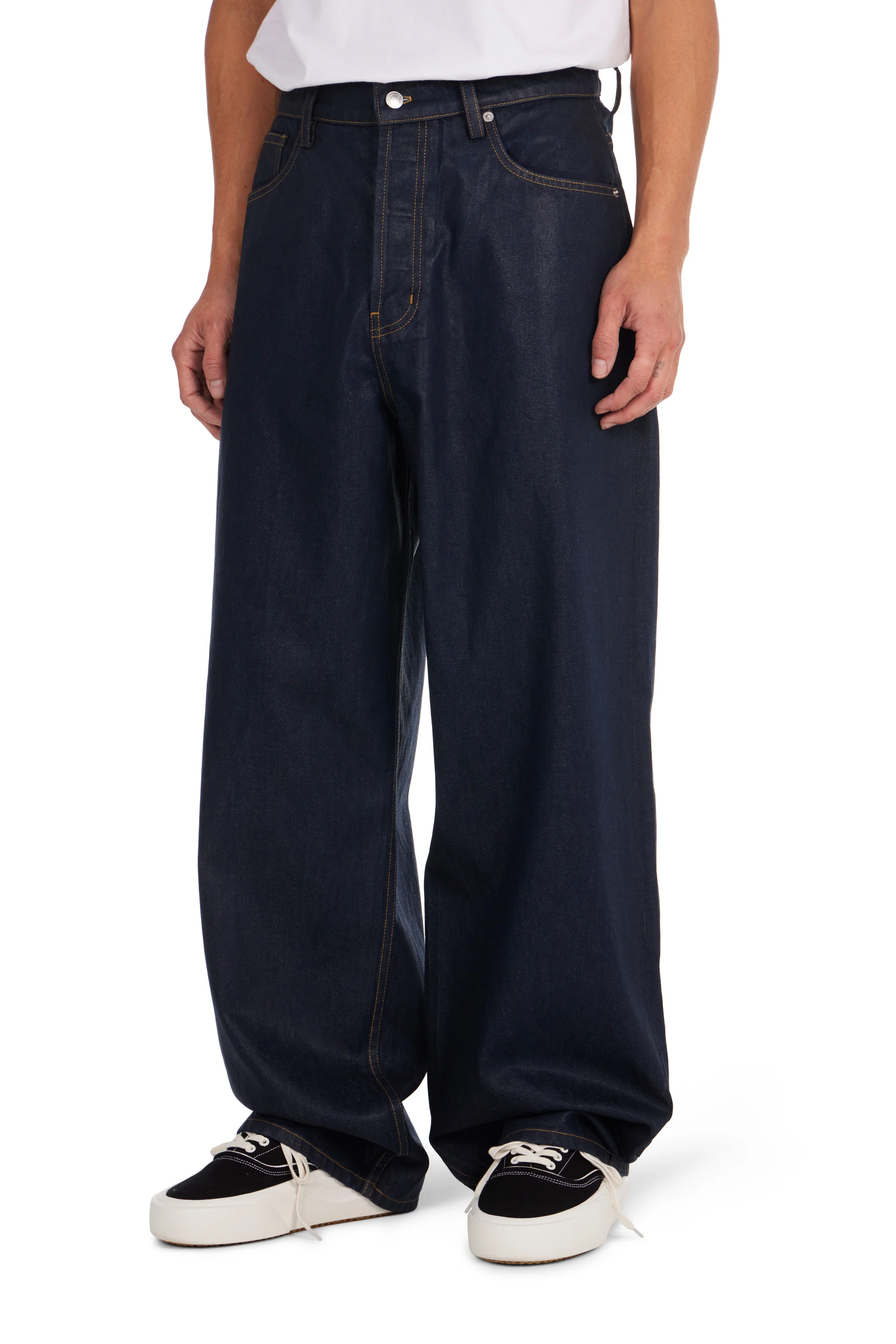 Waxed Wide Jeans - Image 2