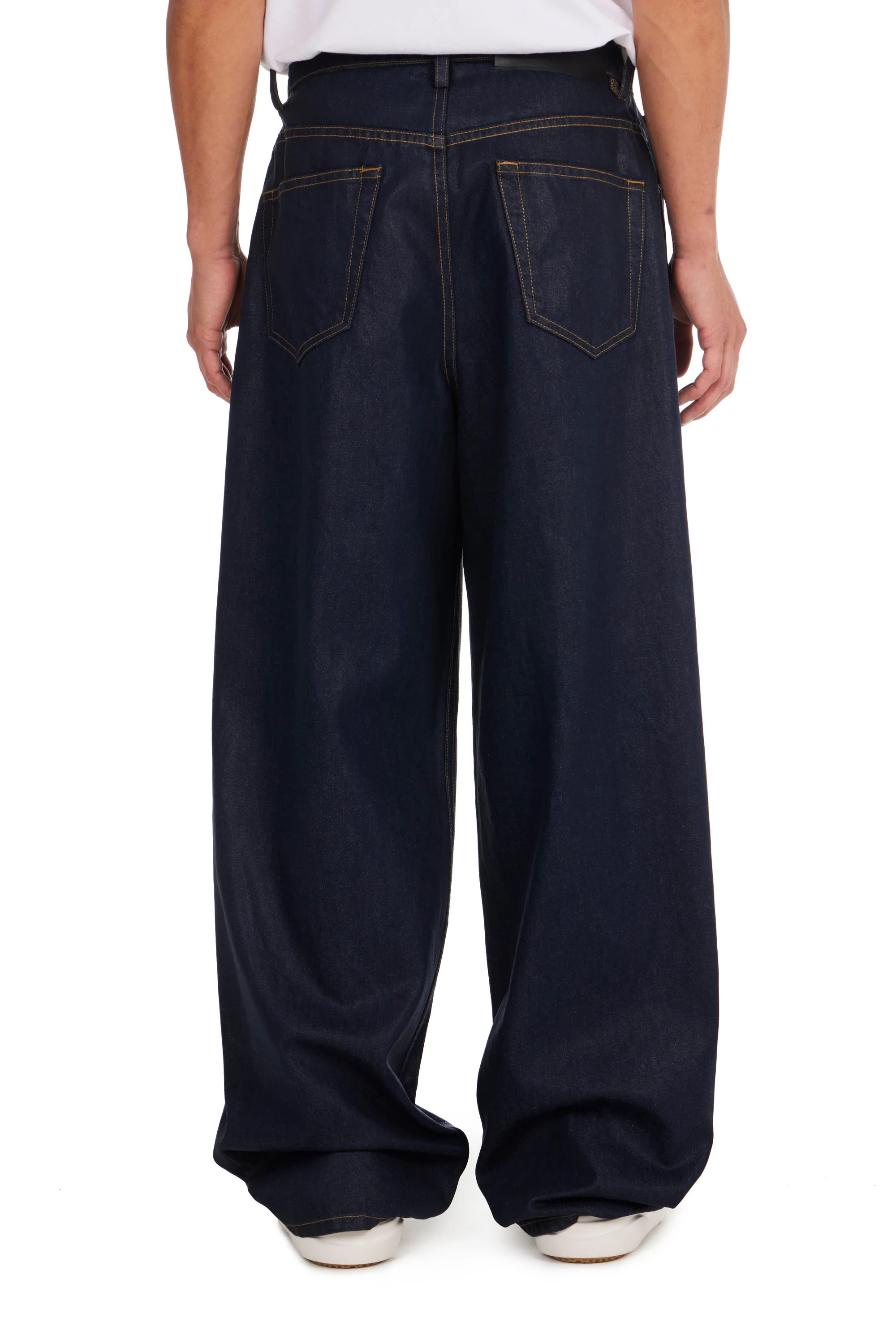 Waxed Wide Jeans - Image 3